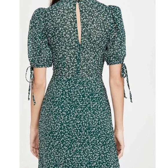 NWT Reformation Oakley Dress in Annette Floral Green Size 2 - Picture 2 of 12
